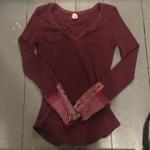 Free People Maroon Tunic!